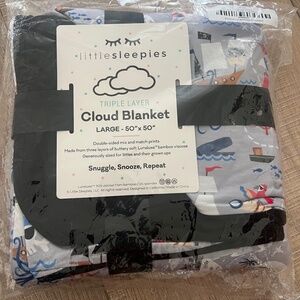 Little Sleepies Large Cloud Pirates Blanket